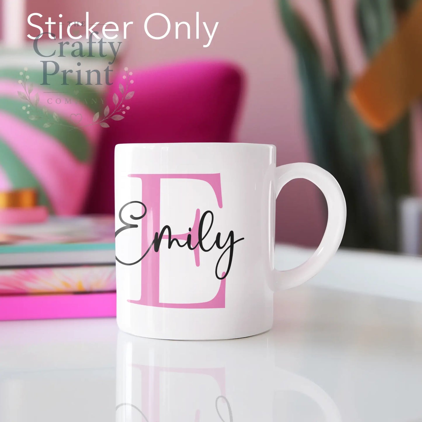Personalised Initial Name UV DTF Sticker – Custom Decal