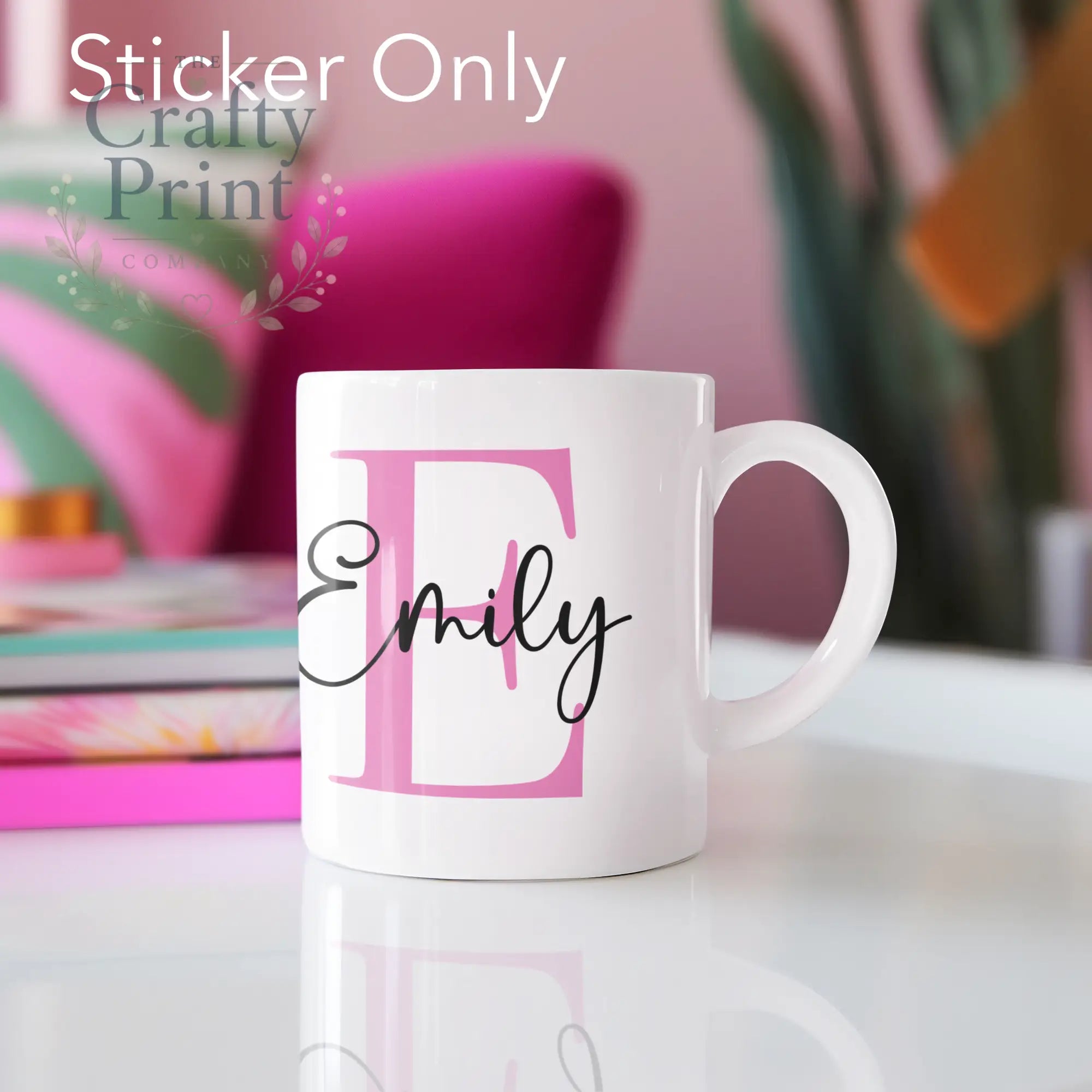 Personalised Initial Name UV DTF Sticker – Custom Decal