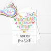 Personalised It takes a big heart A5 Teacher Card