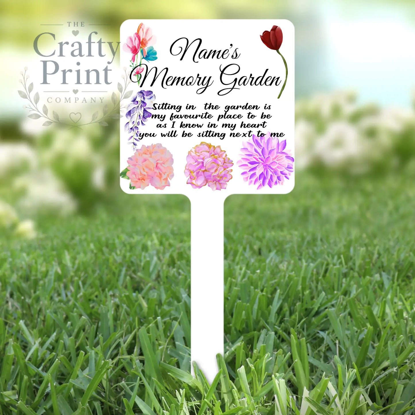 Personalised Memory Garden Stake - Lawn Ornaments &