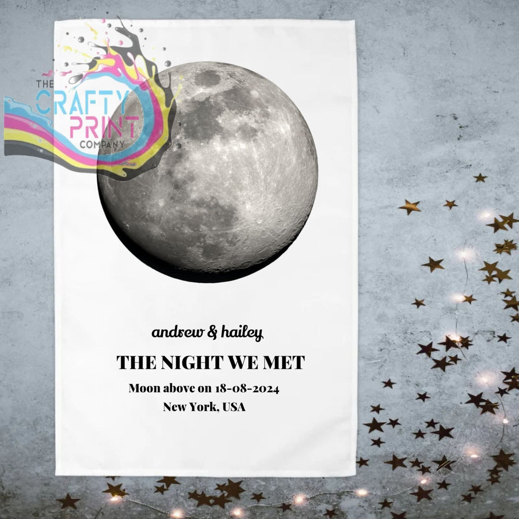 Personalised Moon Phase Tea Towel - Kitchen Towels