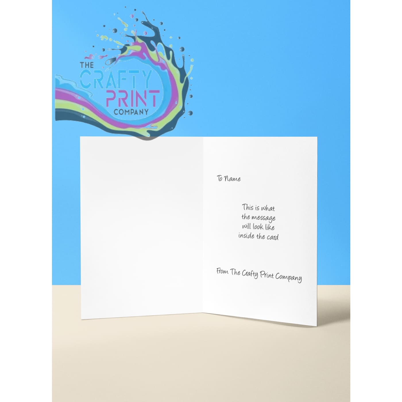 Personalised Over the Rainbow Bridge Dog Memorial A5 Card