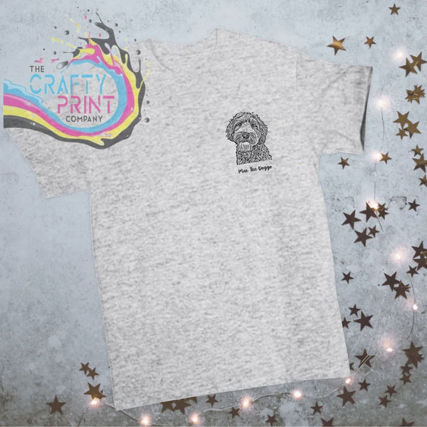 Personalised Pet Portrait T-shirt - Ash Grey - Shirts & Tops