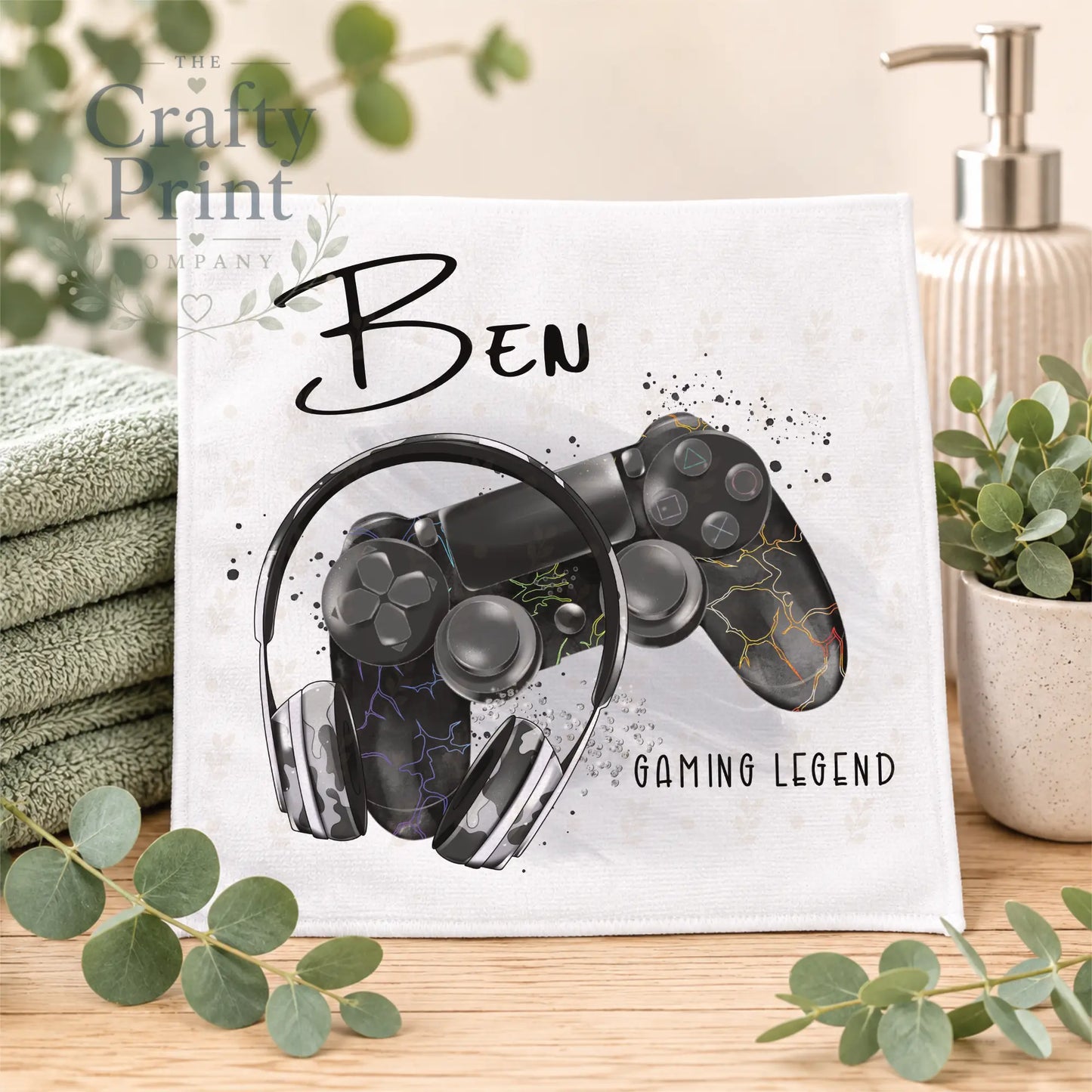 Personalised Playstation Controller Face Cloth