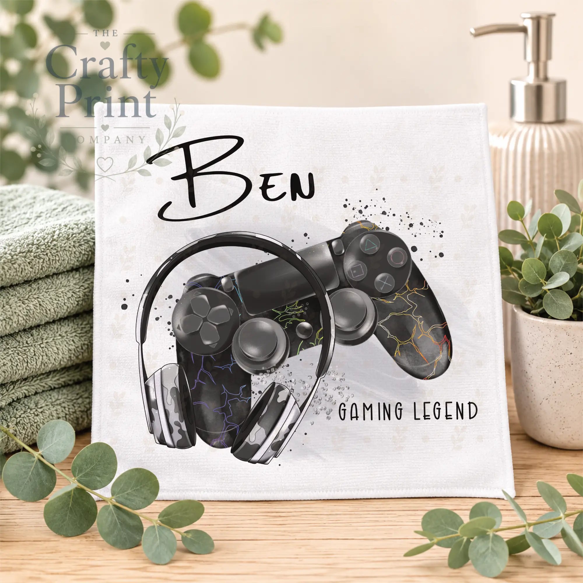 Personalised Playstation Controller Face Cloth