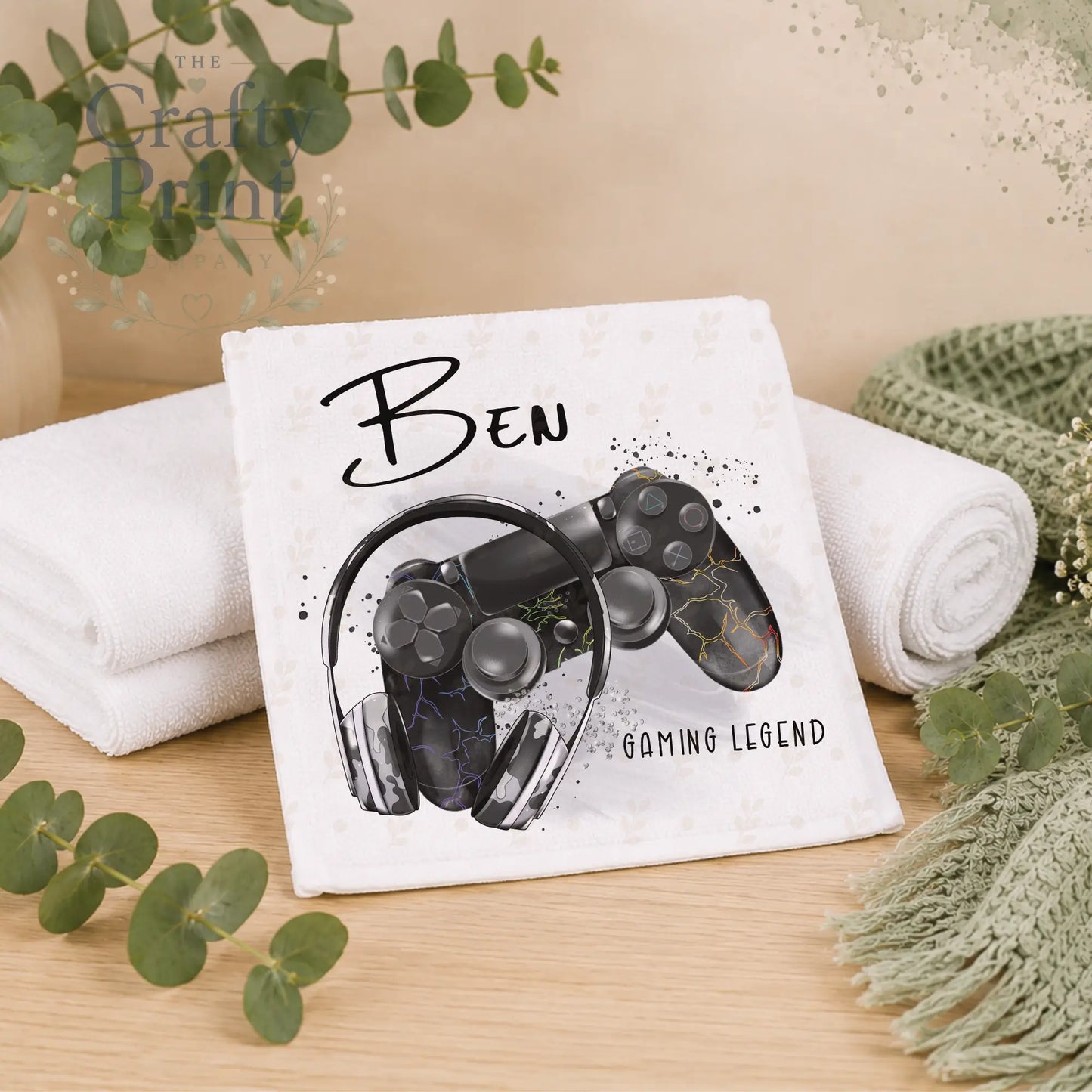 Personalised Playstation Controller Face Cloth
