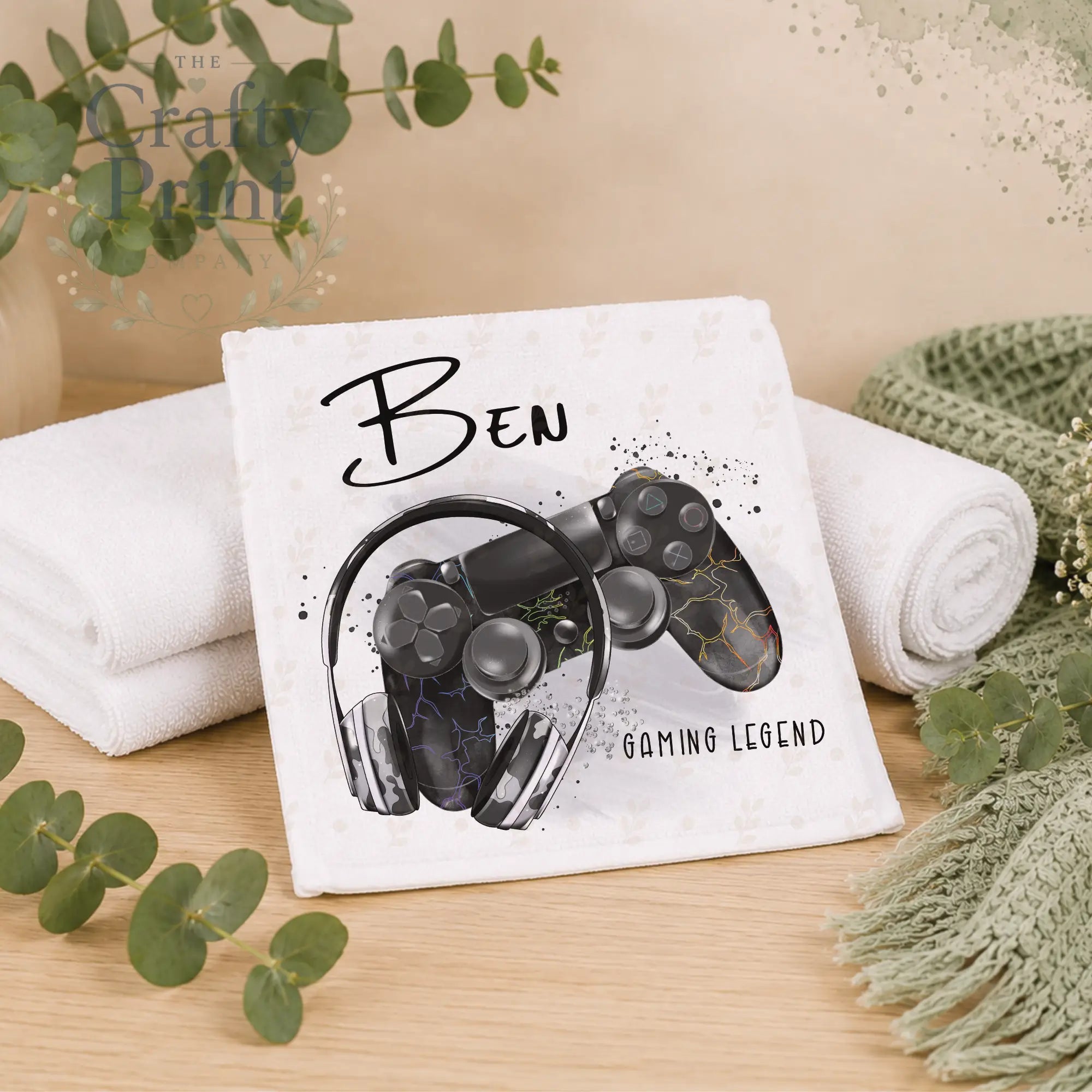 Personalised Playstation Controller Face Cloth