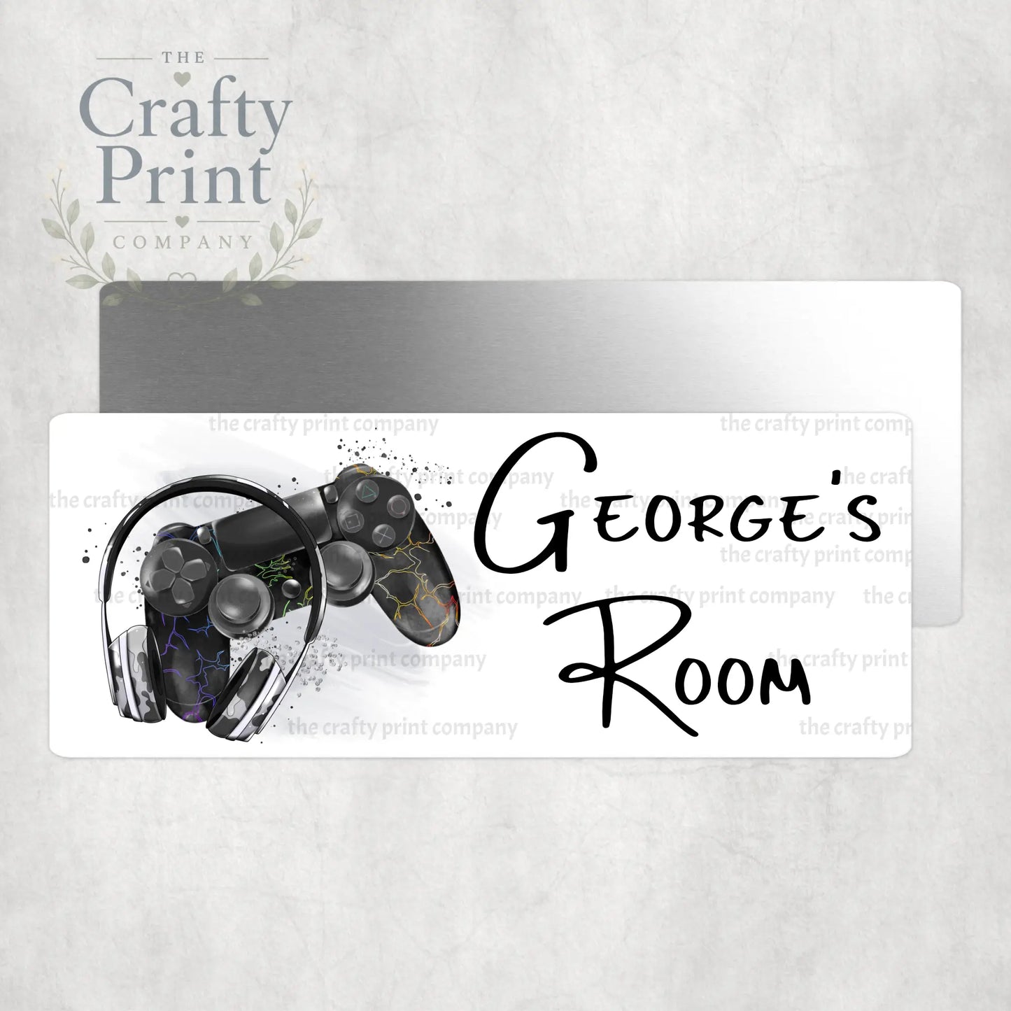Personalised Playstation Metal Bedroom Door Sign