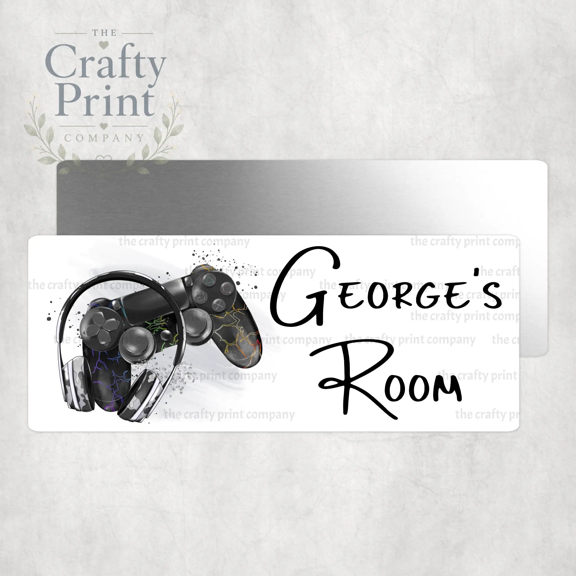 Personalised Playstation Metal Bedroom Door Sign