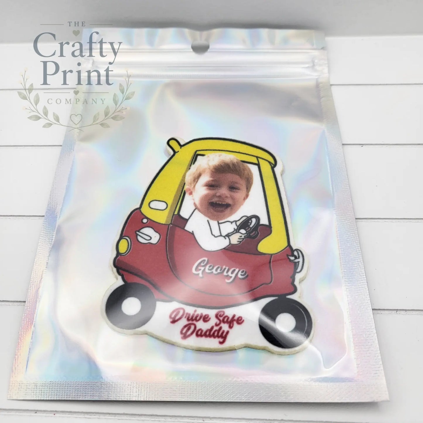 Personalised Red Car Shape Air Freshener - Vehicle