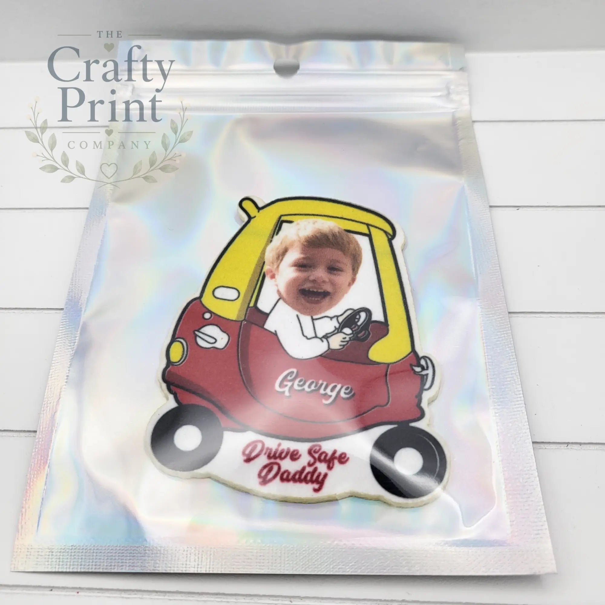 Personalised Red Car Shape Air Freshener - Vehicle
