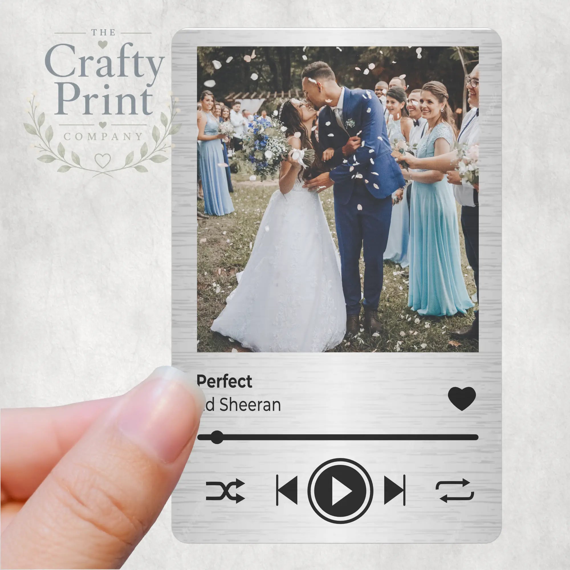 Personalised Song Card for Purse or Wallet - Handbag &