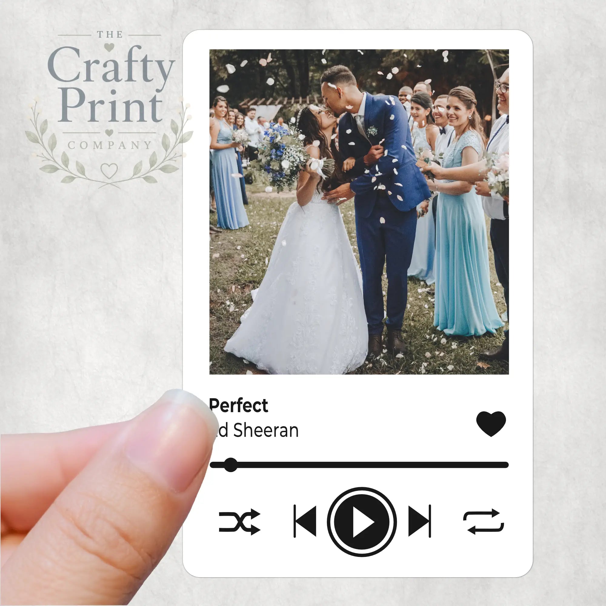 Personalised Song Card for Purse or Wallet - Handbag &