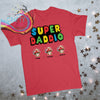 Personalised Super Daddio T-shirt - Red - Shirts & Tops