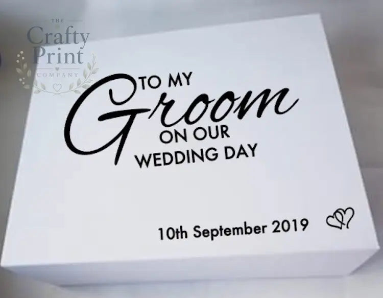 Personalised Wedding Box To My V2 Vinyl Sticker