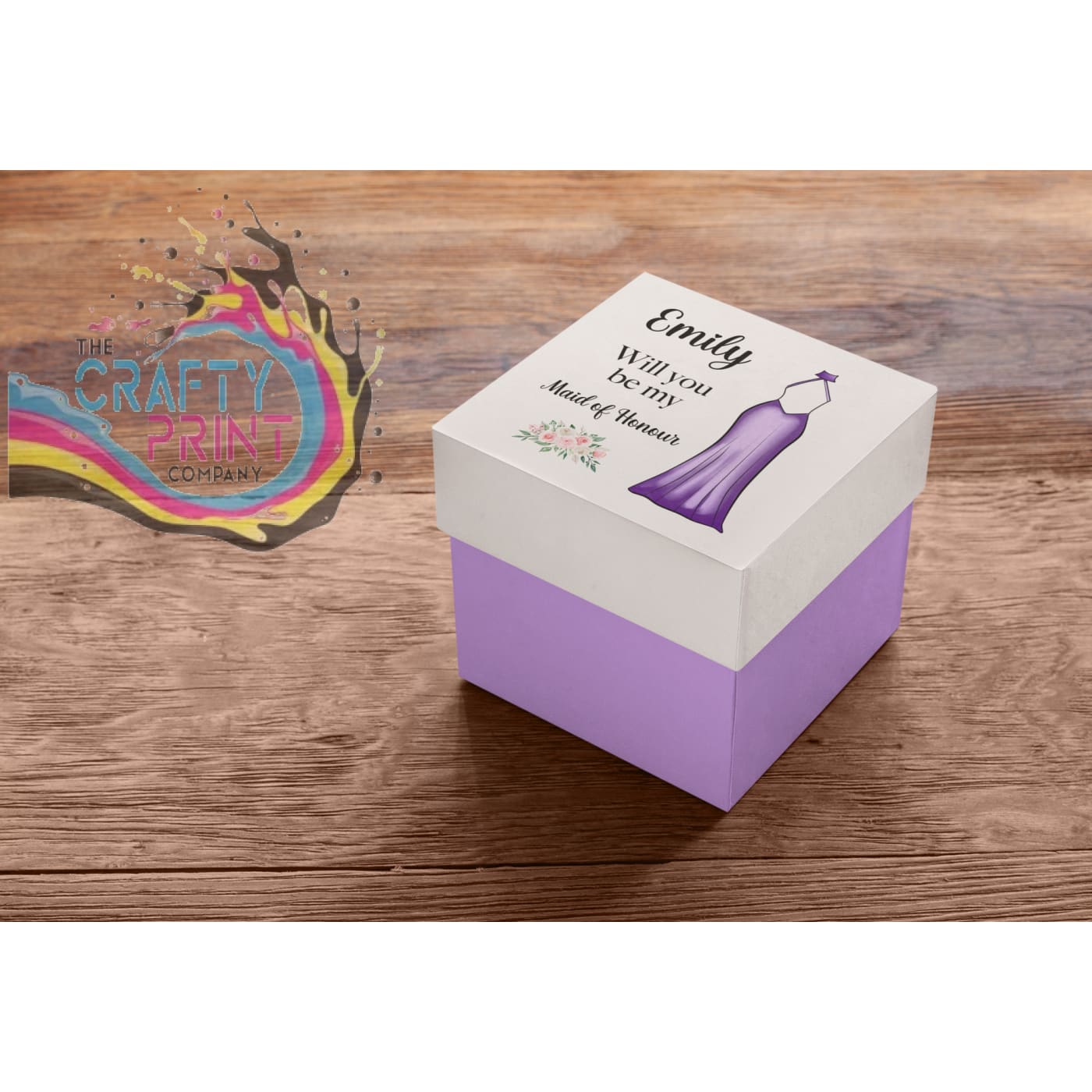 Personalised Will You Be My Bridesmaid UV DTF Sticker –