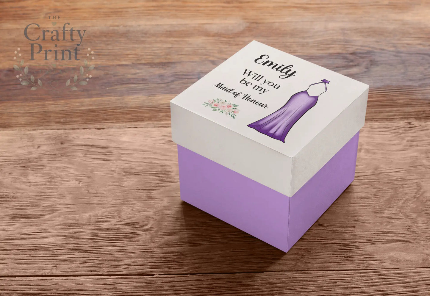 Personalised Will You Be My Bridesmaid UV DTF Sticker –