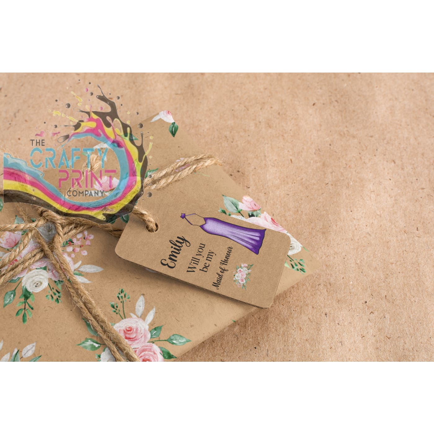 Personalised Will You Be My Bridesmaid UV DTF Sticker –