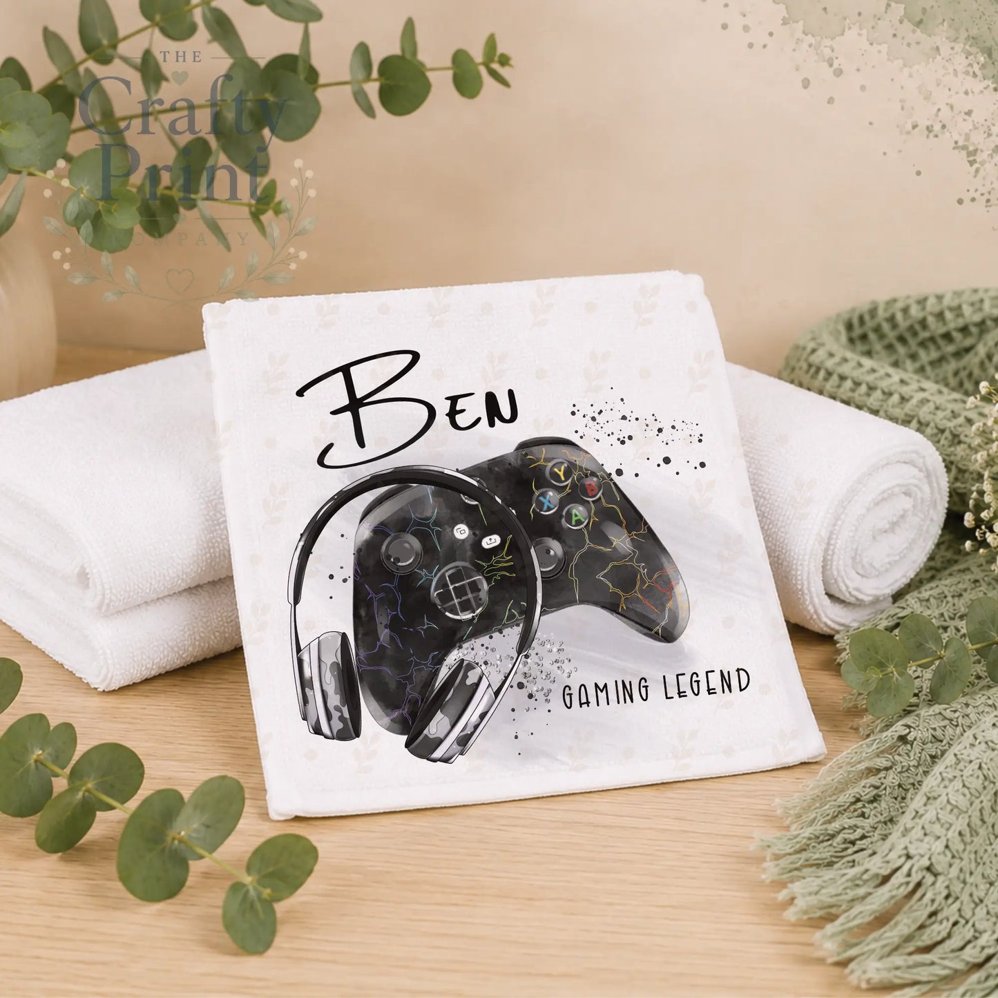Personalised Xbox Controller Face Cloth