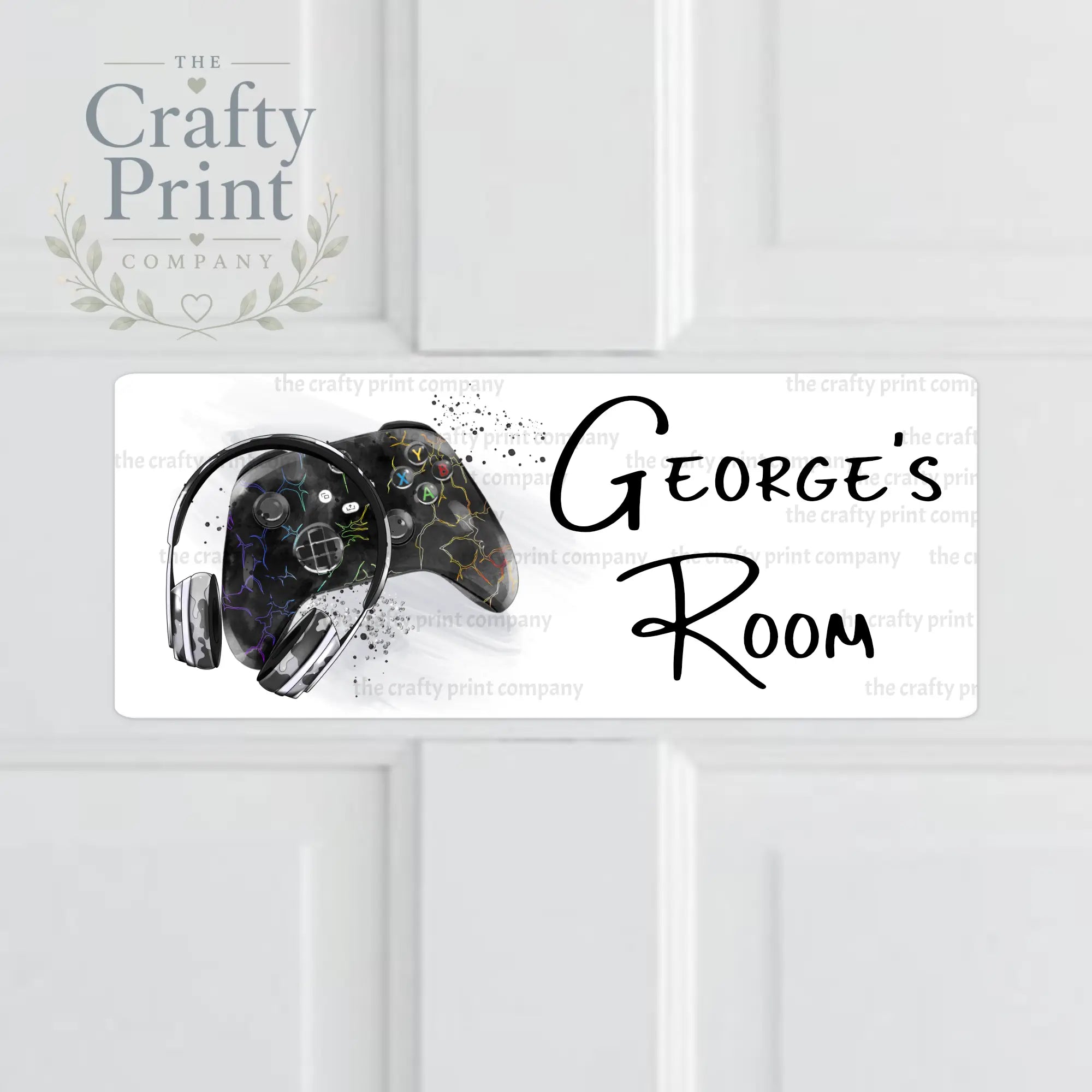 Personalised Xbox Metal Bedroom Door Sign
