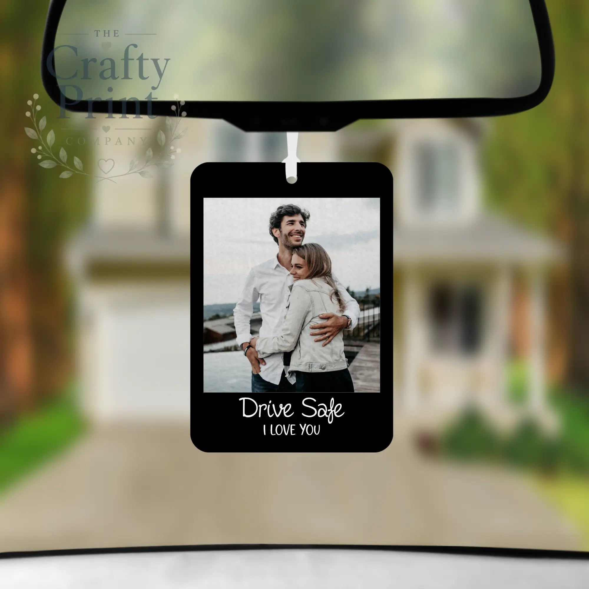 Personsalised Drive Safe Car Air Freshener with Fragrance