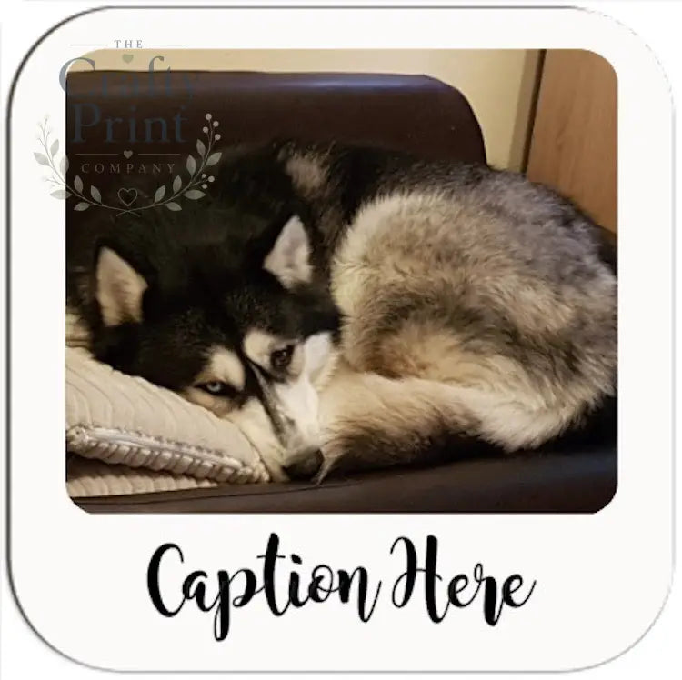 Photo Drinks Coaster with Caption - Coasters