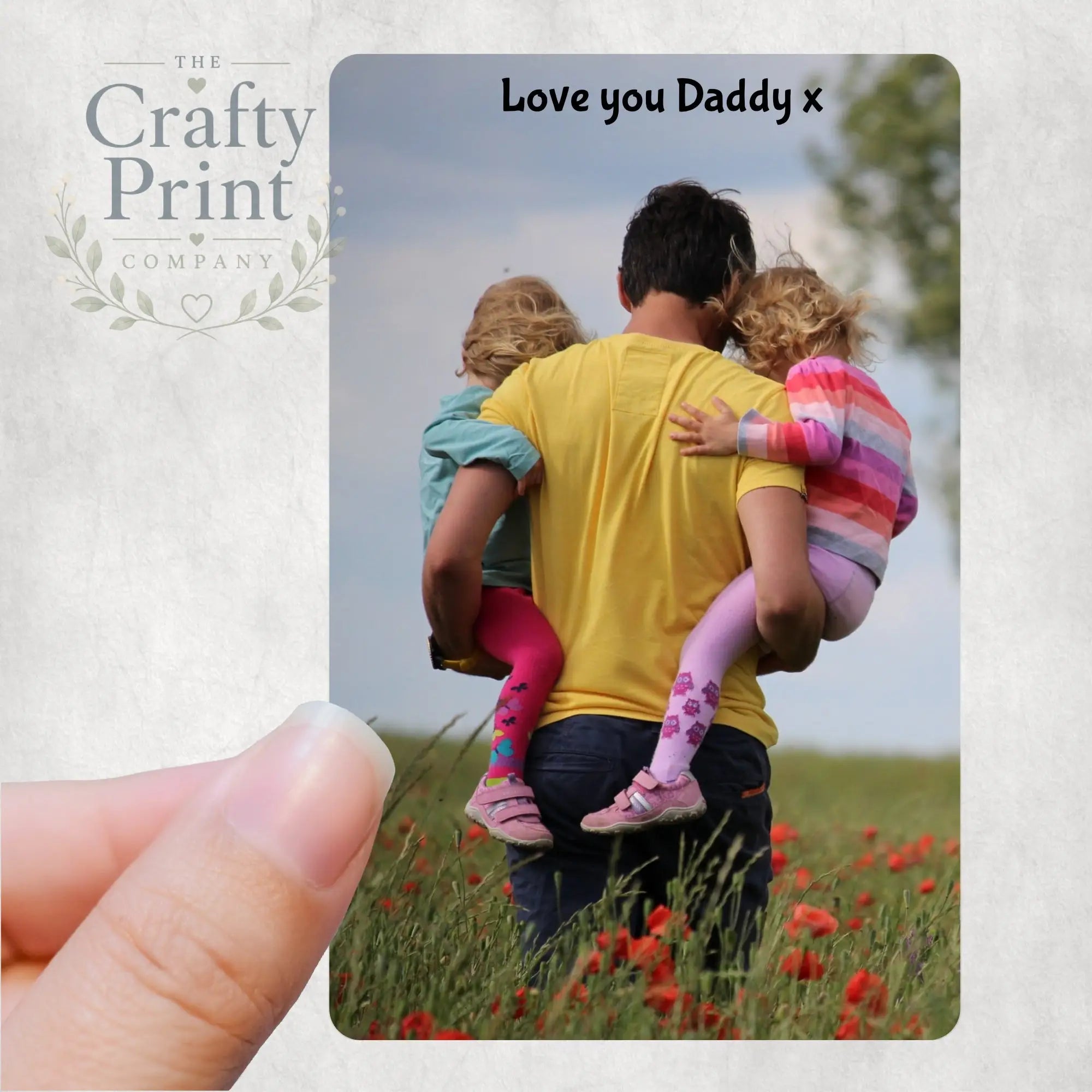 Photo Personalised Card for Purse or Wallet - Plastic