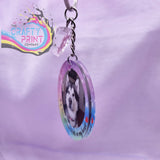 Photo Pet Memorial Keyring Clear Acrylic