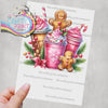 Pink Gingerbread Coffee Sublimation Print - Posters Prints