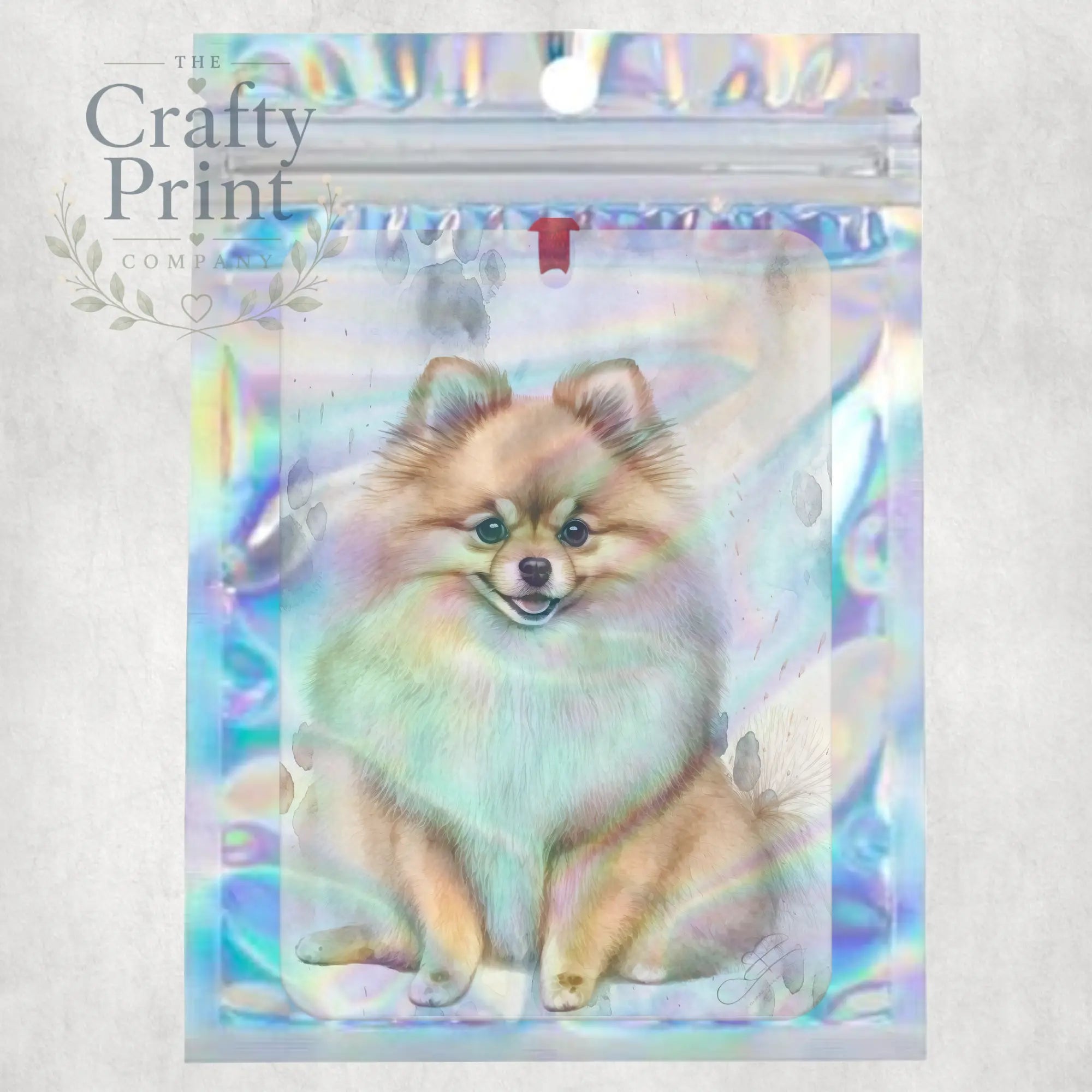 Pomeranian Paw Print Car Air Freshener - Vehicle Fresheners