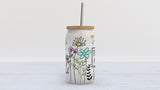 Teachers Plant Seeds Frosted Glass 18oz Tumbler