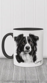Border Collie Drawing Mug