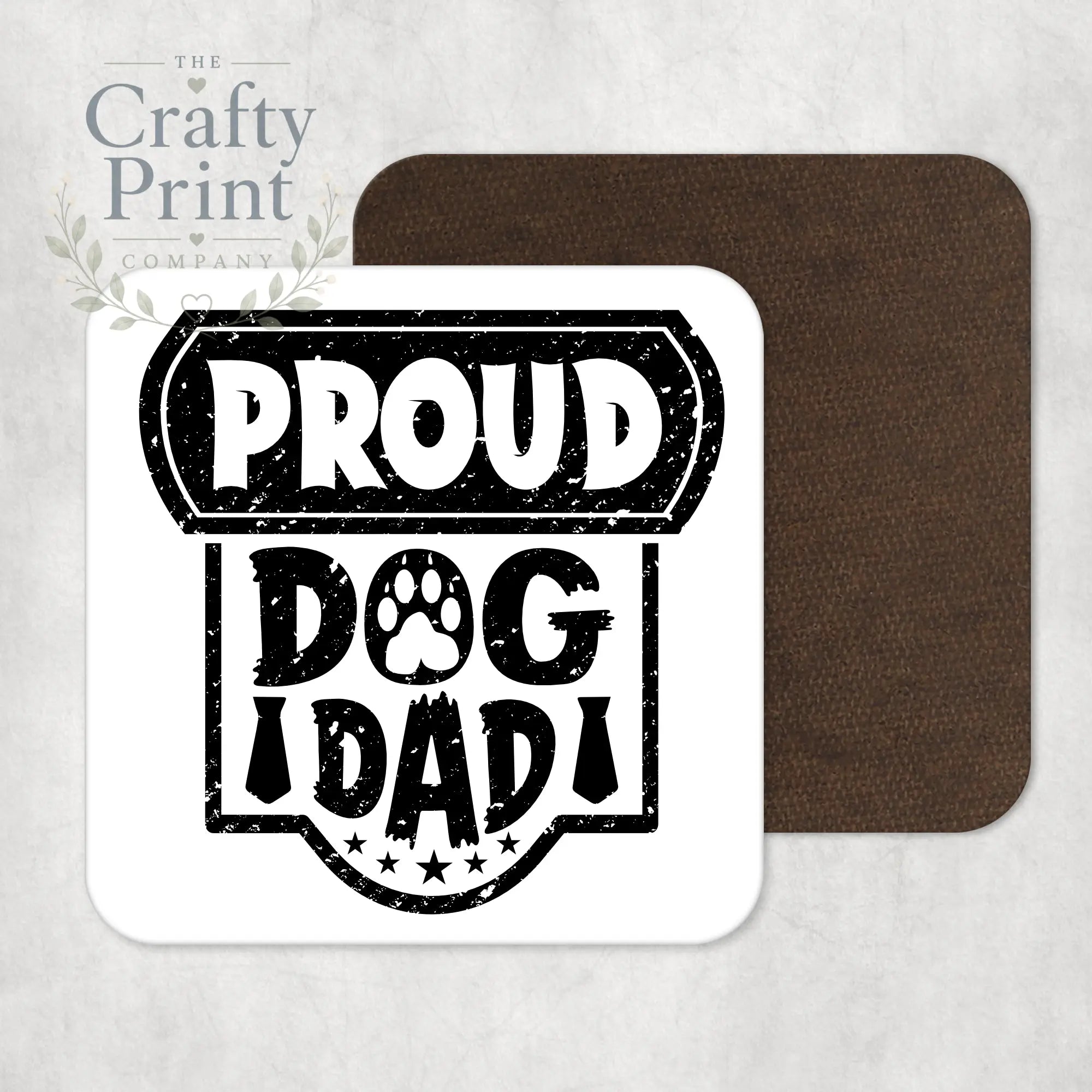 Proud Dog Dad Coaster - Coasters