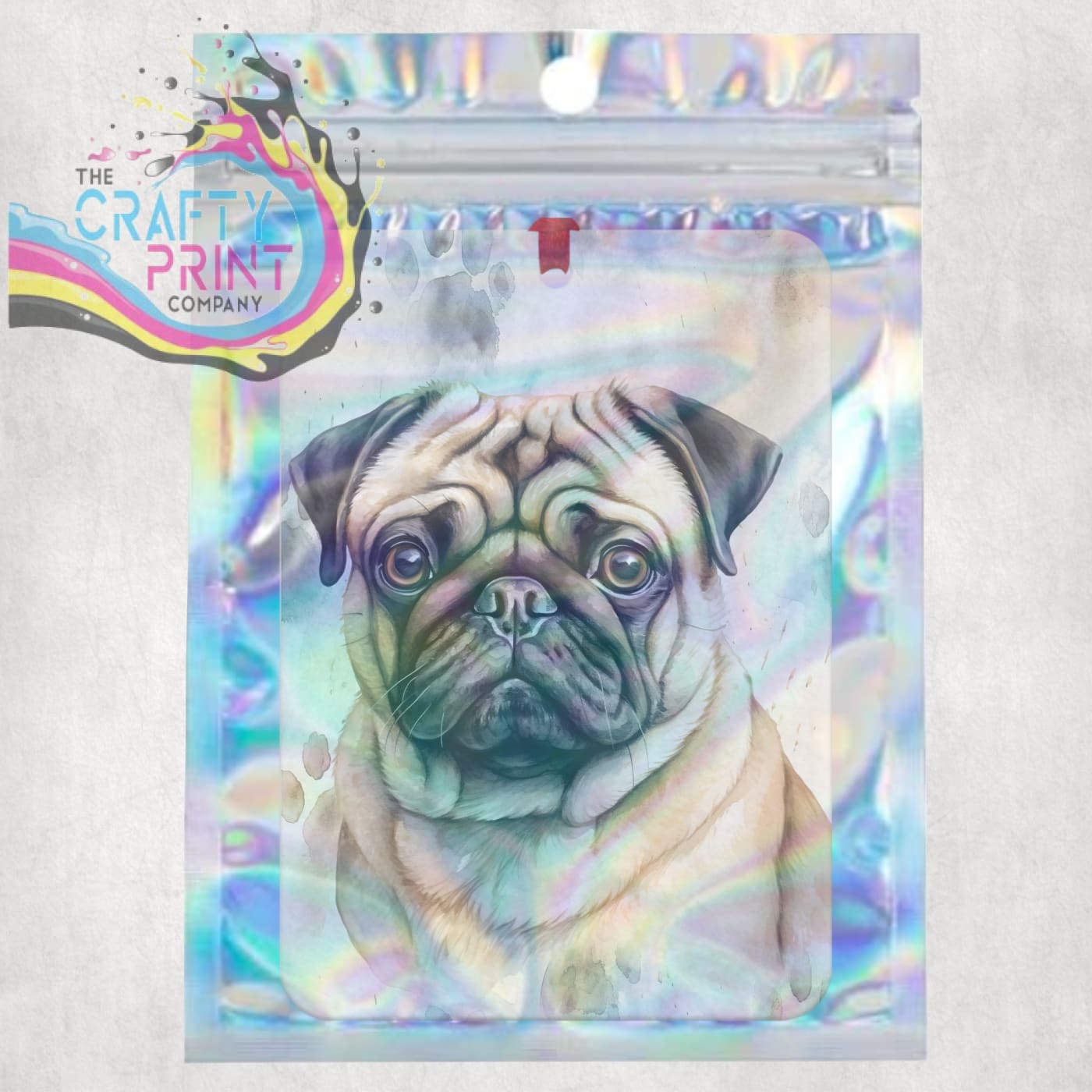 Pug Paw Print Car Air Freshener - Vehicle Fresheners
