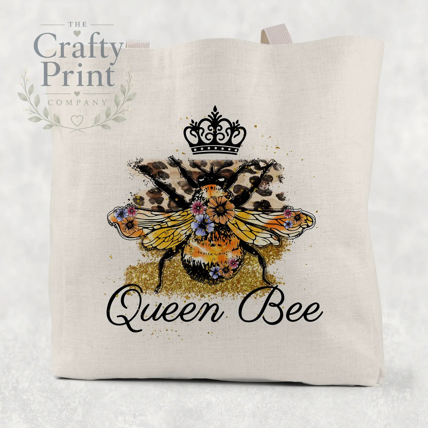 Queen Bee Cotton Tote Bag - Shopping Totes