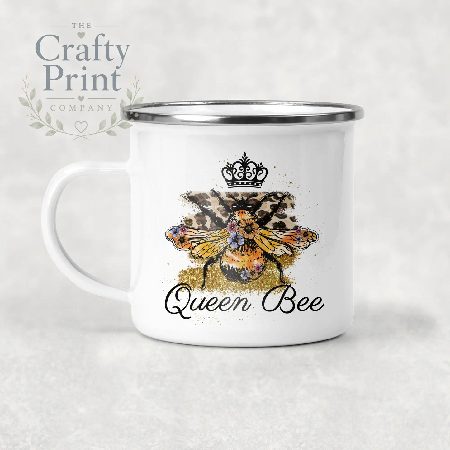 Queen Bee Mug - Enamel - Mugs