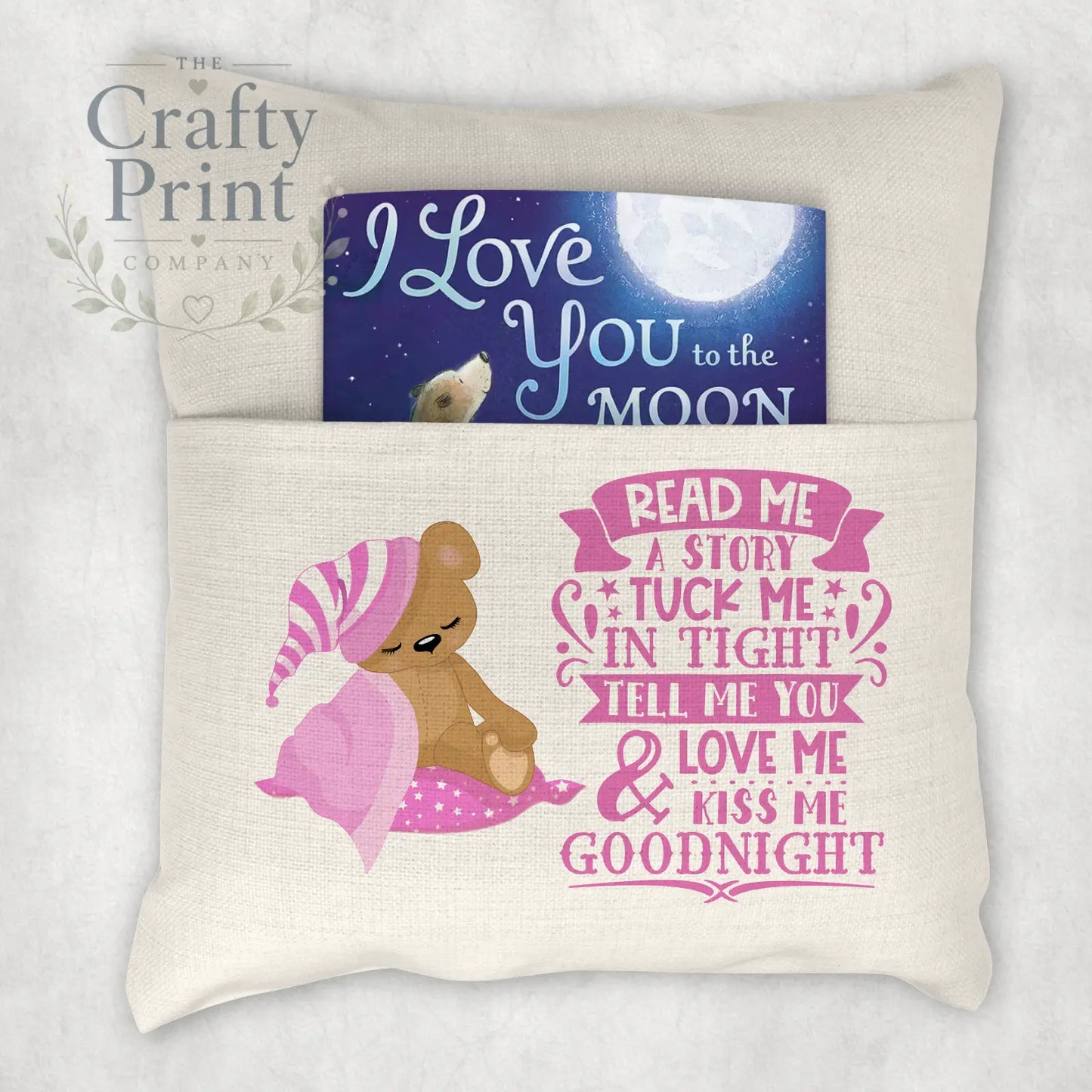 Read me a Story Pocket Book Cushion Cover - Chair & Sofa