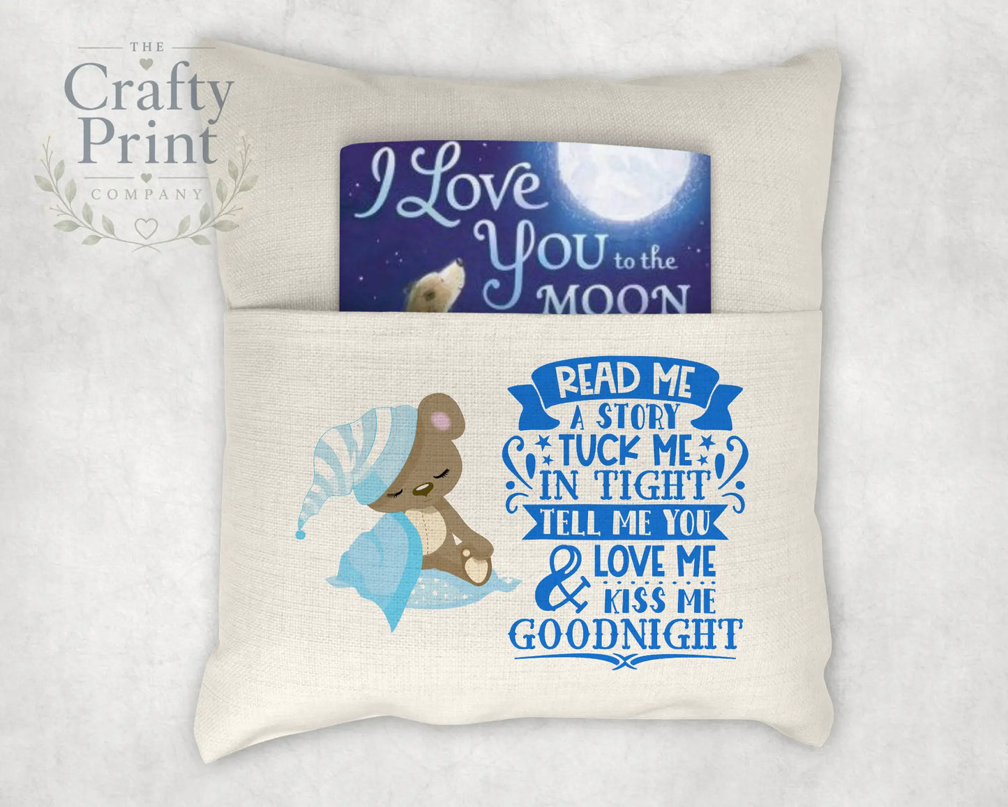 Read me a Story Pocket Book Cushion Cover - Chair & Sofa