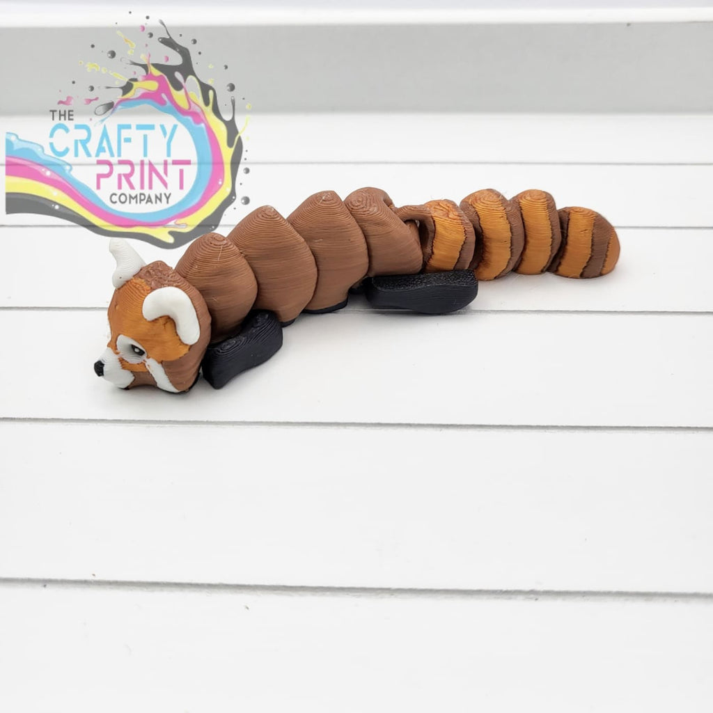Red Panda Articulated Flexi Fidget Toy – The Crafty Print Company