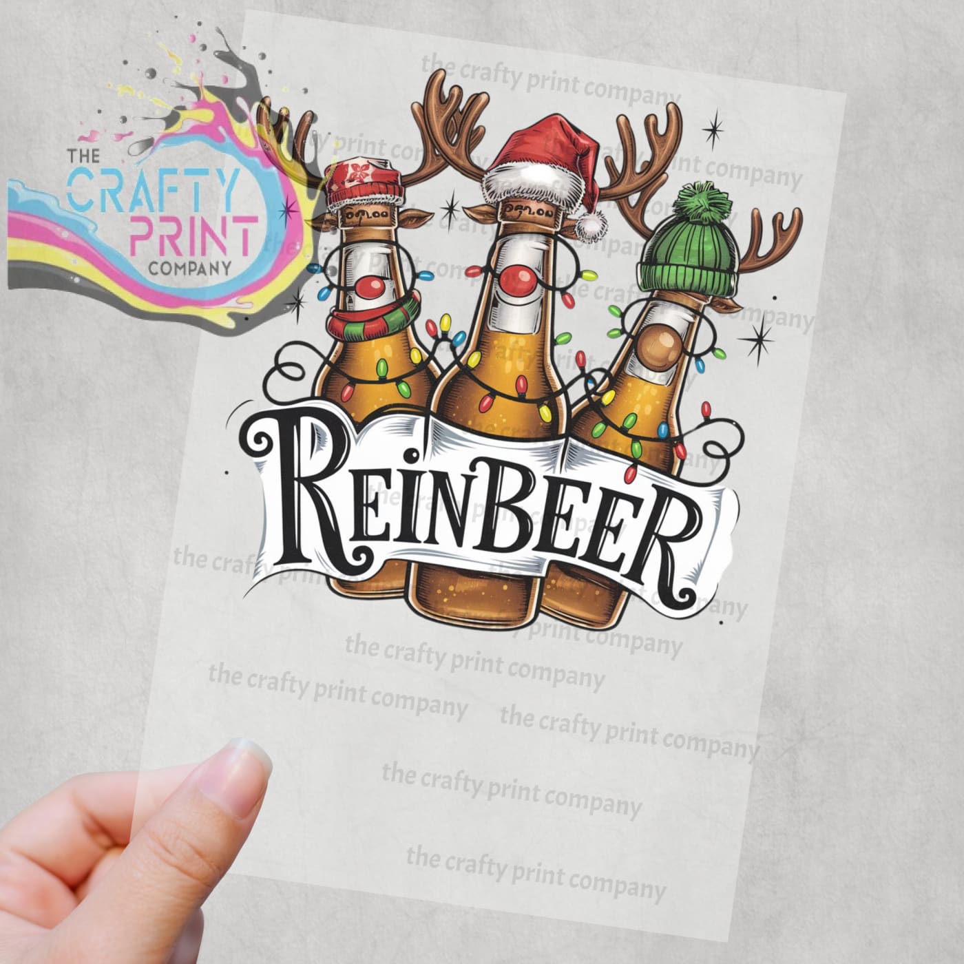 Reinbeer DTF Print - Posters Prints & Visual Artwork