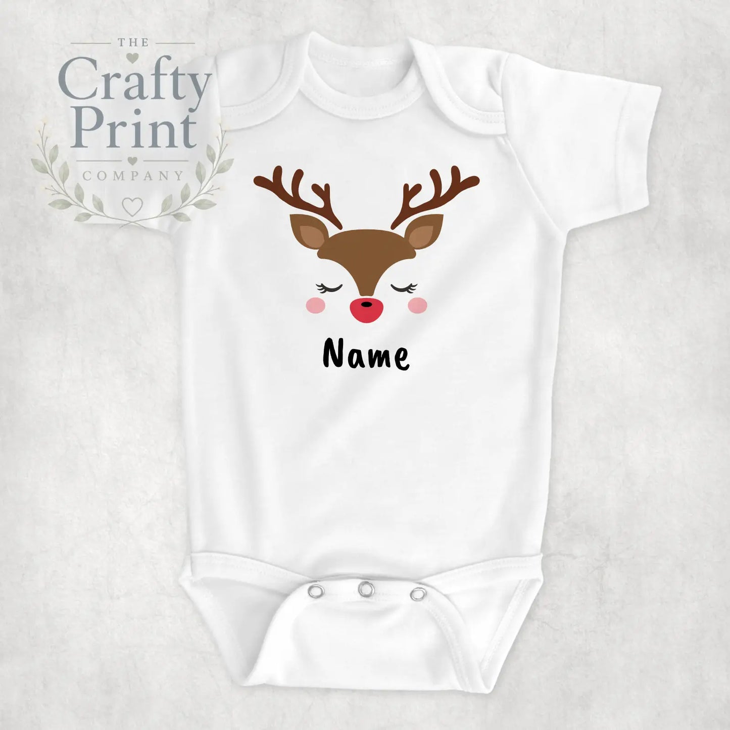 Reindeer Personalised Bodysuit - Baby One-Pieces