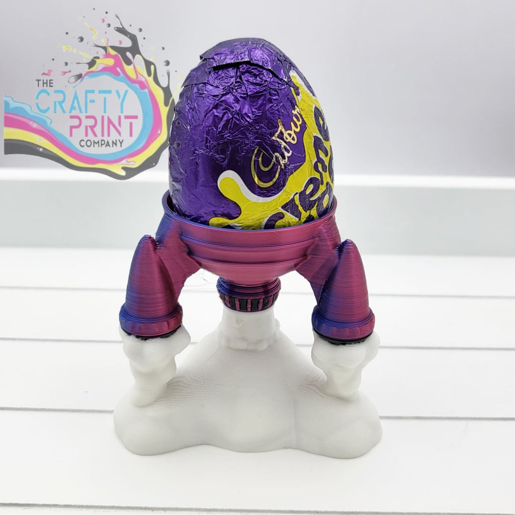Rocket Egg Holder - Purple / Blue