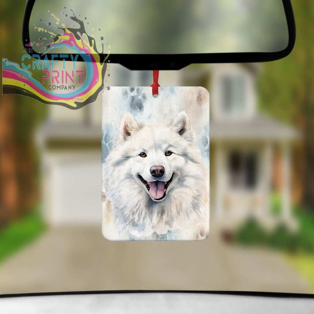 Samoyed Paw Print Car Air Freshener - Vehicle Fresheners