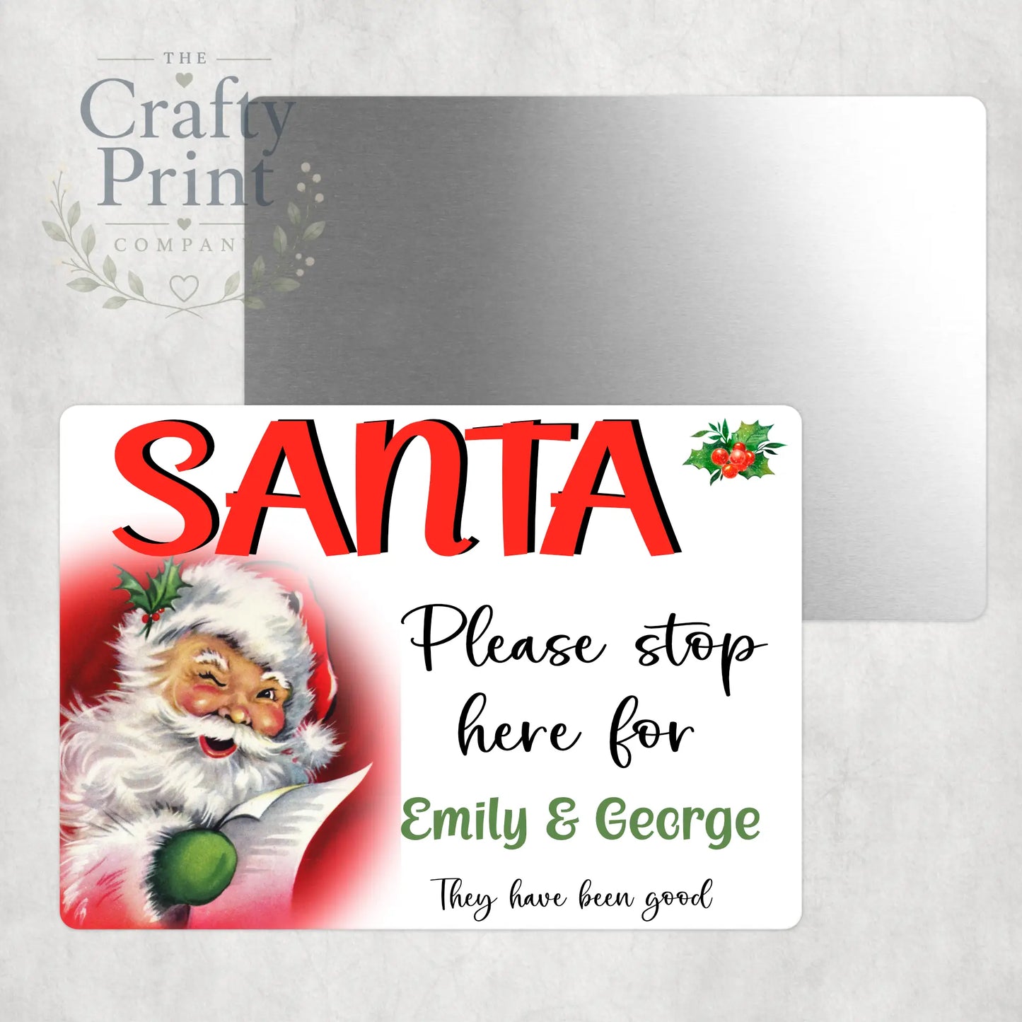Santa Please Stop here V2 for Aluminium Sign - Signage
