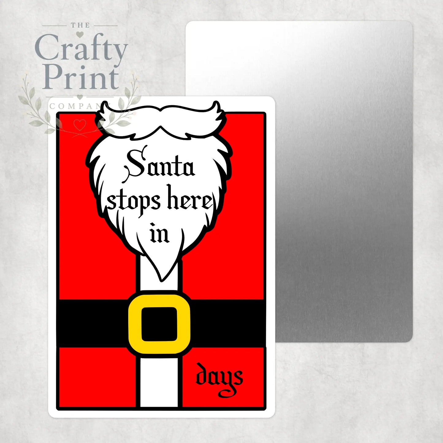 Santa Stops here in Aluminium Sign - Signage