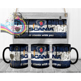 Scania Dirty Mug - Black Handle & Inner - Mugs