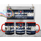 Scania Dirty Mug - Red Handle & Inner - Mugs