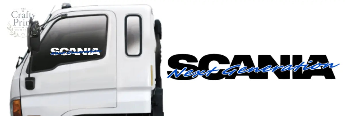 Scania Next Generation Truck Side Window Stickers x 2 Decal