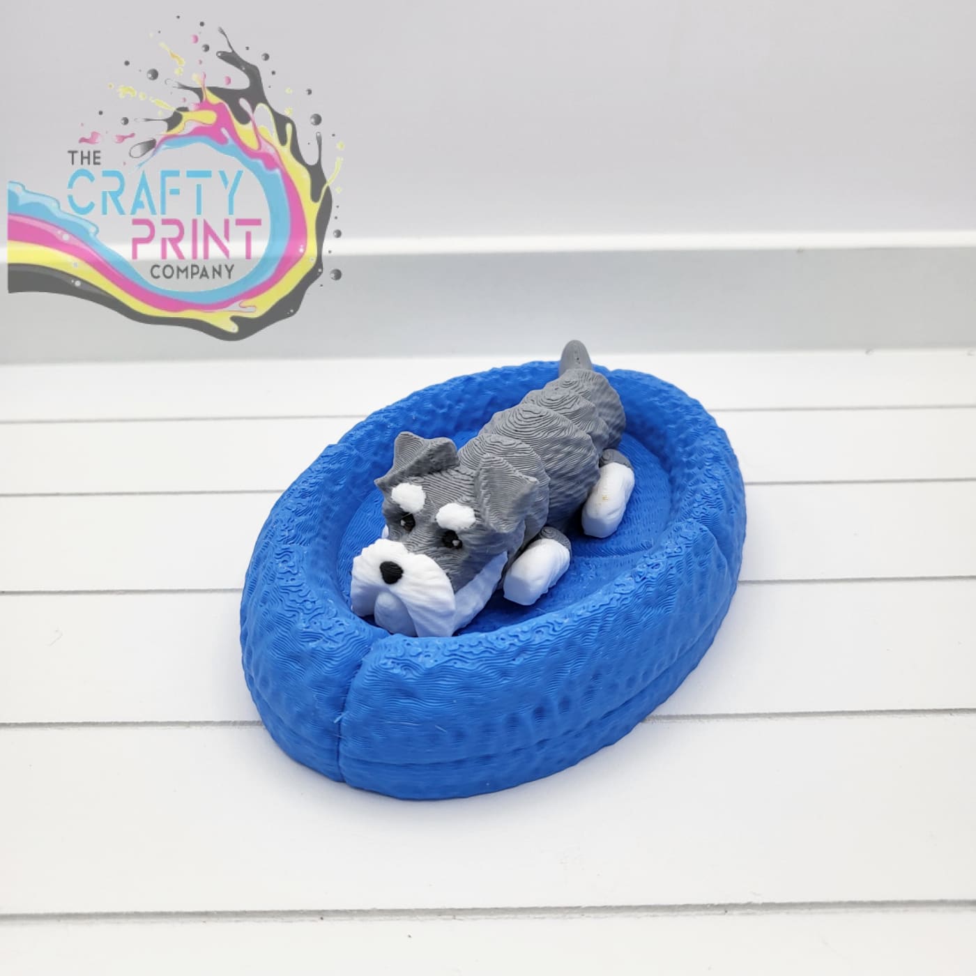 3D Printed Schnauzer Articulated Flexi Keyring/Fidget