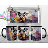 Schnauzer Mug - Black Handle & Inner - Mugs